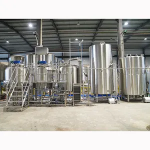 Automação Vapor Aquecimento Beer Brewery Equipment 500L 1000L Projeto Turnkey Industrial Beer Production Plant