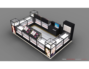 Espositore per Gioielli di Lusso Nero Personalizzato, Bancone Moderno per <span class=keywords><strong>Gioielleria</strong></span> Commerciale, Chiosco per Gioielli da Centro Commerciale in Offerta - Product Image 2