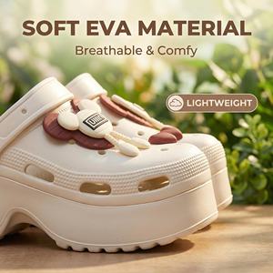 Zuecos Planos de Malla Antideslizantes para Mujer, Moda de Verano, Aumentan la Altura 5cm, Zapatos de Exterior para Mujer - Product Image 5