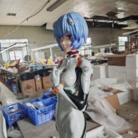 Estatua de Resina de Rei Ayanami de Evangelion EVA, Tamaño Real 1:1, Figura de Anime Coleccionable para Decoración