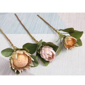 Soie Roi Champagne 3D Fleur Artificielle pour Mariage Décor À La Maison et Noël Graduation Pièce Maîtresse Fleurs En Gros - Product Image 2