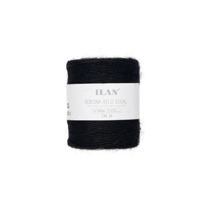 Cuerda de Sisal Ilan en Bobina de 3 mm, Negra, 250 g, para Manualidades y Embalaje - Product Image 2