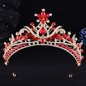 Couronne de mariée de luxe en alliage et strass, style princesse, accessoires pour fiançailles et cadeaux, diadème pour robes de mariée pour femmes - Product Image 1