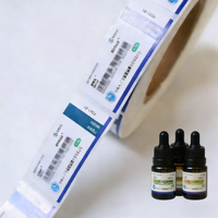 Étiquettes personnalisées en vrac de 20 ml, imprimées, imperméables, avec fonction anti-rayures, autocollants holographiques pour emballages