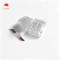 Connecteur rapide à 6 broches pour câble LED RGBCW CCT, sans dénudage, pour ruban LED, câblage d'éclairage basse tension