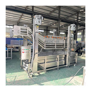 Industriële Druivenwasmachine Doorlopende Reiniging Bubbel Groentewastransportband - Product Image 6