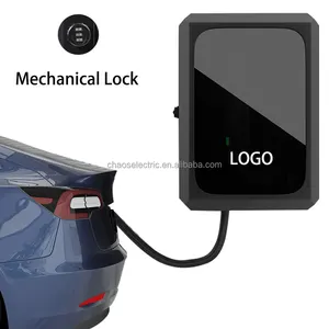 Hot Sale Outdoor Waterproof Dustproof Electric Car Home Ev Fast Charging Stations With Mechanical Lock Manufacturer