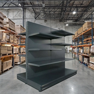Étagère de <span class=keywords><strong>supermarché</strong></span> métallique robuste avec plaque de pied détachable, 5 étagères, capacité de 80 à 130 kg, style marché <span class=keywords><strong>allemand</strong></span> - Product Image 5