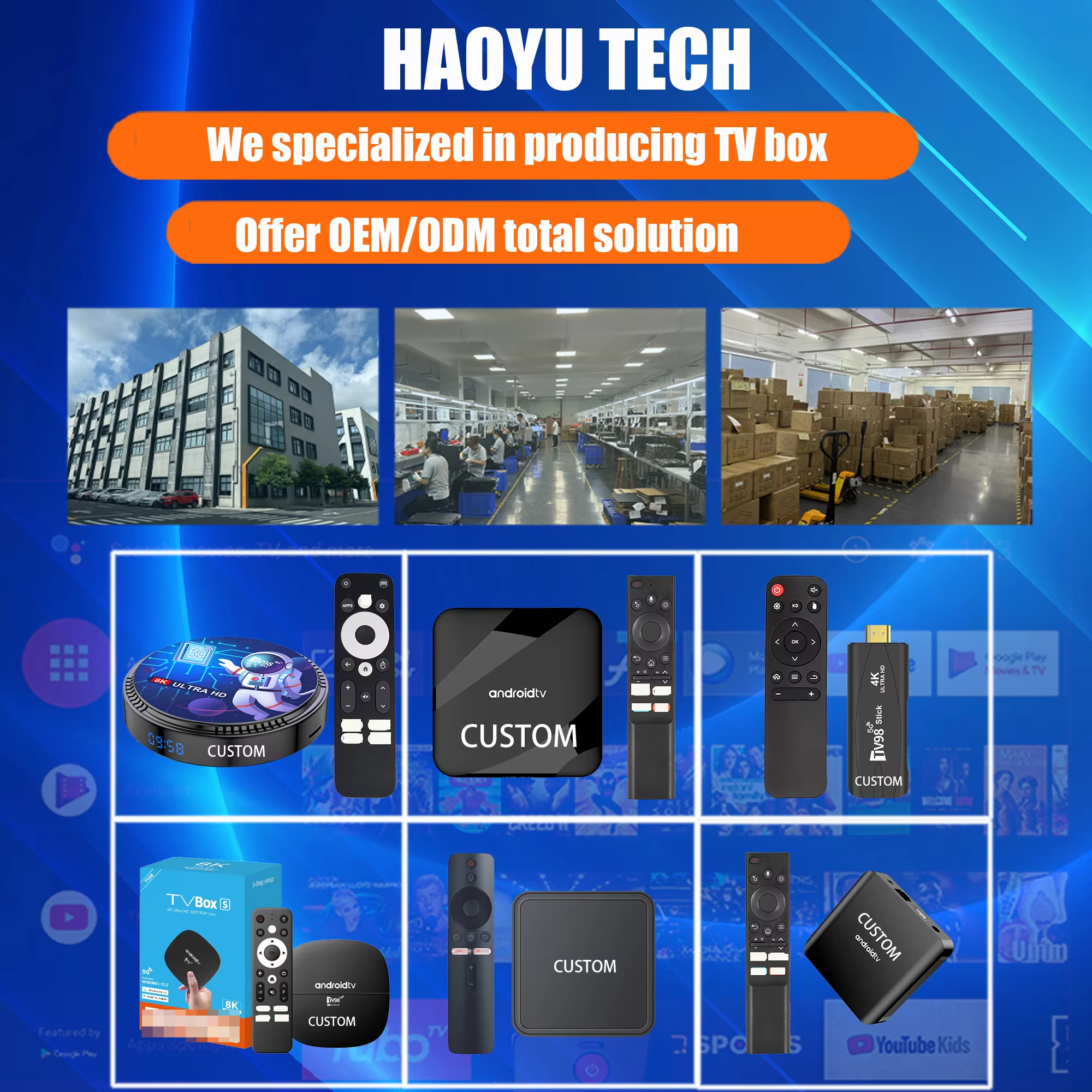TV98 ATV W2 - Customized Android 14 Set Top Box with 8K Support