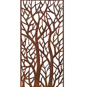 Decorative Laser Cut Metal Screen Room Divider Screen Stainless Steel Partition Wall