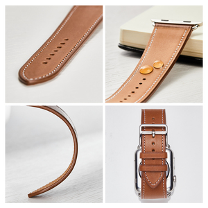 Bracelet de montre Barenia en cuir français pour <span class=keywords><strong>Apple</strong></span> Watch série 3/4/5/6/SE/7/8 - Product Image 5