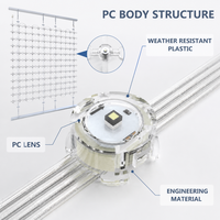 Écran LED en maille haute transparence P40, coque PC, contrôle DMX512, affichage média extérieur pour centres commerciaux et ponts, éclairage