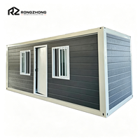 Maisons conteneurs pliables de 20 pieds pour y vivre, maison préfabriquée, assemblage rapide, installation rapide
