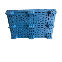 Palette en plastique HDPE 1200x800mm, palette à usage unique, palette d'expédition, palette de stockage en entrepôt, palette de transport de marchandises