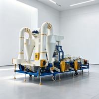 Machine de nettoyage de graines agricole, trieuse de grains, séparateur automatique à tamis vibrant et à tamis pneumatique, pour tournesol, haricots et riz