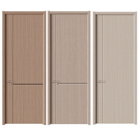 Porte intérieure en bois de qualité supérieure, écologique, sophistiquée, avec apprêt blanc, anti-rayures, insonorisée, pour salle de bain et villa