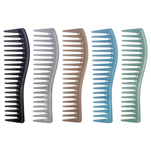 BLISSLIFE peigne à cheveux à dents larges outils de coupe bouclés brosses à cheveux en plastique grande peinture en aérosol peigne de coiffure brosse à cheveux - Product Image 1