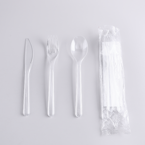 Nhiệm vụ nặng nề nhựa trong suốt thìa dùng một lần Sundae dài xử lý PS rõ ràng đám cưới dao kéo súp/Icecream Đảng thìa nhựa - Product Image 5