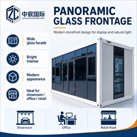 Zhongchen Mini Maison Conteneur Modulaire Préfabriquée Portable de 20 pieds, Bureau Standard Mobile Démontable Respirant à Panneaux Sandwich pour Utilisation