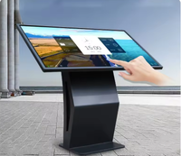 Afficheur numérique d'intérieur de 21,5 pouces, écran tactile horizontal OEM, kiosque avec SDK, vidéo, service libre, agence, fournisseur