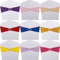 BS00136 décoration de ceintures de chaise de fête de mariage Polyester de haute qualité en bébé bleu Style moderne prix de gros moins cher