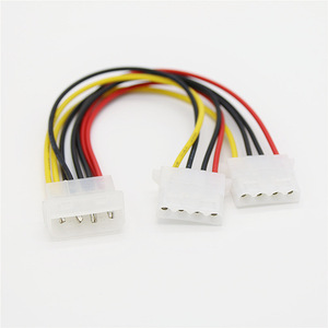 4-pin IDE power cable for computer cases (D-type connector) for connecting two hard <b>drives</b> and <b>optical</b> <b>drives</b> (all copper cores) - Product Image 3