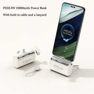 Power Bank Mini da 10000mAh con Ricarica Rapida, Caricabatterie Portatile con Cordino, Supporto per Ordini Piccoli Personalizzati, Certificazioni CE FCC RoHS - Product Image 6