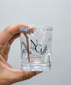 Vasos de chupito personalizados de 2 oz con forma de corazón para recuerdos de boda con logotipo personalizado - Product Image 6