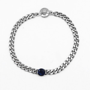 yunnique Steel Wings Titanium Steel Chain <b>Bracelet</b> With <b>Red</b> Gem Bezel Setting Fashion Jewelry For Men And Women - Product Image 5