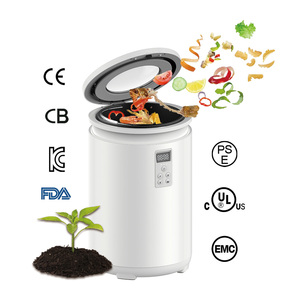 Compostador de <span class=keywords><strong>cocina</strong></span> eléctrico de 42dB, contenedor de compost de residuos de alimentos de acero inoxidable grande de 4,5 l para interior/exterior, mezclador de compost/máquina de torneado para el hogar - Product Image 1