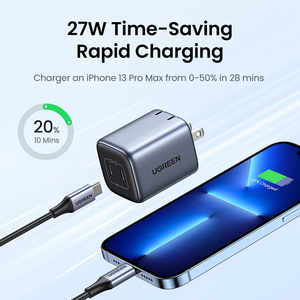 45W Nexode 2 Port GaN Foldable Wall Block Support Super Fast Charging 2.0 for CD294/90866 45w Usb Charger CD294/90 - Product Image 2
