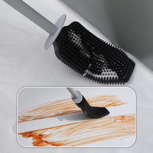 קל קיר שירותים מברשת טואלט מברשת לא מתה זווית מתה ניקוי ביתי לניקוי אמבטיה no.7611 - Product Image 5