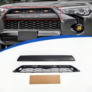Parrilla Delantera Estilo <span class=keywords><strong>TRD</strong></span> <span class=keywords><strong>PRO</strong></span> Modificada, Material ABS, Piezas de Carrocería, Parrilla ABS Negra con Letras para <span class=keywords><strong>4Runner</strong></span> <span class=keywords><strong>2020</strong></span>+ - Product Image 2