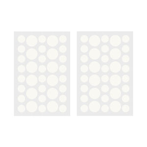 36 шт. гидроколлоидная Пластырь от прыщей для покрытия прыщей и пятен, точечные наклейки для лица и кожи, 8 мм * 24 точки + 12 мм * 12 точек - Product Image 4