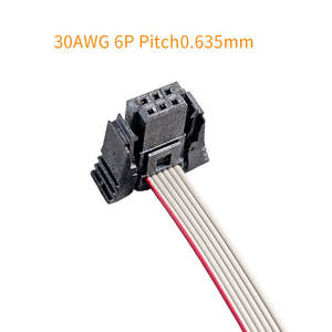 Conector IDC Personalizado de 1.27mm de Paso, 6 Pines, Cable Plano de 100MM - Product Image 2