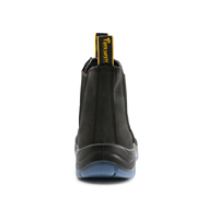 Bottes de travail sans lacet à bout en fibre de verre anti-écrasement Chaussures de sécurité imperméables Chaussures de sécurité à coupe moyenne à la mode Bottes pour hommes