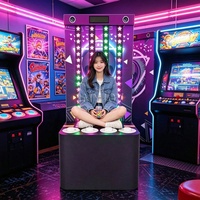 Juego de Ritmo Arcade con Luces LED para Entrenamiento de Reacción y Coordinación Mano-Ojo, Interactivo, con Botones, por Tiempo Limitado