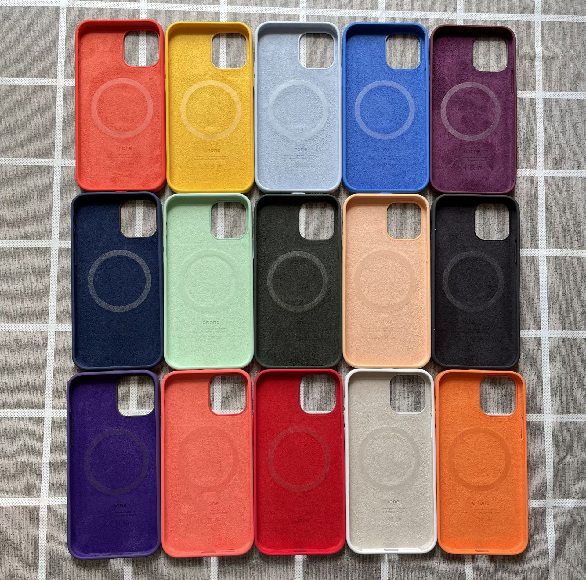 Liquid Magnetic Mobile Phone Silicone Cases Shockproof For Iphone 12 Pro Max