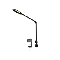 Lampe de bureau contemporaine à clipser, alimentée par courant alternatif, pliable, en métal, avec variateur tactile, minuterie de couleur, fonction mémoire, LED 95 CRI, écologique, pour l'étude