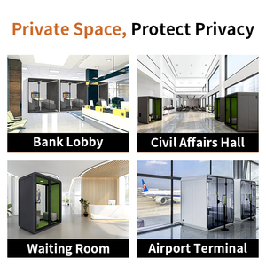 Nuevo diseño <span class=keywords><strong>de</strong></span> cabina <span class=keywords><strong>de</strong></span> teléfono móvil para reuniones, cabina <span class=keywords><strong>de</strong></span> trabajo insonorizada para Hospital Garden School - Product Image 6