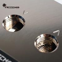 FREEZEMOD-parte superior de cobre con ARGB, Ordenador de iluminación, CPU, bloque de refrigeración por agua