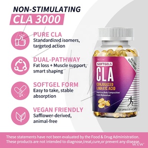 Cápsulas Blandas de Ácido Linoleico Conjugado (CLA) Personalizadas con Logotipo, Suplemento Dietético Premium para el Control de Peso en Adultos - Product Image 1