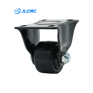 JLCMC Metall-Seitenbremse Mittellast-Flachplatten-Lenkrolle mit Gummi für Werkstattausrüstung - Product Image 2