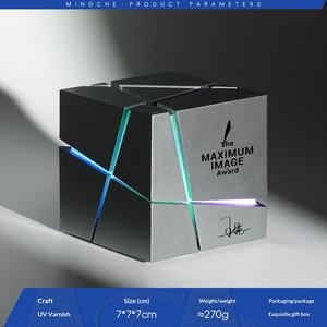 <span class=keywords><strong>Cubo</strong></span> Mágico Luminoso <span class=keywords><strong>de</strong></span> Alta Gama, Personalizado con Sonido Creativo, para Conmemorar el Premio al Campeón <span class=keywords><strong>de</strong></span> Ventas en Reuniones Anuales Empresariales - Product Image 6