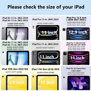 Custodia Magnetica Sottile Trifold Potente per <span class=keywords><strong>iPad</strong></span> Pro 13/M4 2025/<span class=keywords><strong>Air</strong></span> 11/M3/M2, Compatibile con <span class=keywords><strong>iPad</strong></span> <span class=keywords><strong>Air</strong></span> <span class=keywords><strong>5</strong></span>/6/10/Pro 12.9 - Product Image 6