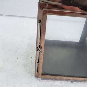 <span class=keywords><strong>Navidad</strong></span>, adornos de <span class=keywords><strong>Navidad</strong></span>, de acero inoxidable de oro rosa faroles Mesa centros de mesa linterna - Product Image 5