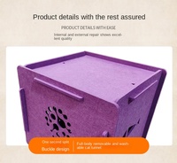 Nid en feutre PET insonorisant pour maison de chat acoustique pour animaux de compagnie, conception confortable et réduisant le bruit