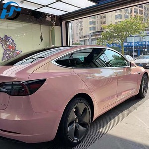 Vật nuôi kim cương cát Sakura màu hồng xe bọc vinyl phim đầy đủ xe cơ thể bảo hiểm với nội thất đồ họa Logo loại xe phim - Product Image 5