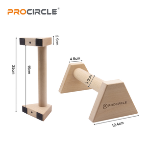 WP8002 Paquete de 2 <span class=keywords><strong>Barras</strong></span> <span class=keywords><strong>Paralelas</strong></span> de <span class=keywords><strong>Madera</strong></span> Maciza para Flexiones, Soportes para Ejercicios de <span class=keywords><strong>Calistenia</strong></span> - Product Image 3