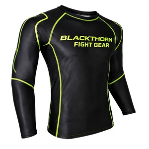 Camiseta de Compresión de Manga Larga para Hombre, Personalizada, de Secado Rápido, con Logotipo Frontal, en Spandex y Poliéster - Product Image 1